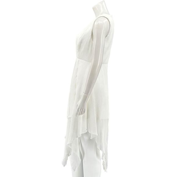 NBD Dress Womens Small Ivory Lexi Midi Sleeveless Plunge V-Neck Sexy Party Club - Picture 4 of 9